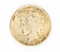 Coin 1921-P Peace Dollar-AU