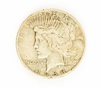 Coin 1934-S Peace Dollar-F