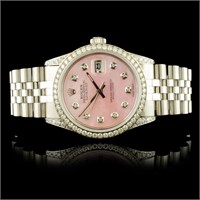 36MM Rolex DateJust 1.50ct Diamonds Watch
