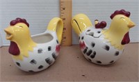 Chestnut Creek Farmhouse rooster and hen creamer