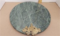 Vintage Green marble grape cluster cheese board.