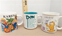 Karen,Don,Laurie coffee mugs