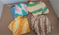 Beautiful hand crochet pot holder sets