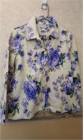 Blair Purple floral 5 button jacket.