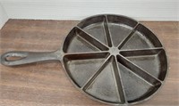 Cast iron corn bread skillet. Made in the USA.