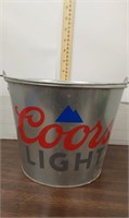 Coor Light metal bucket