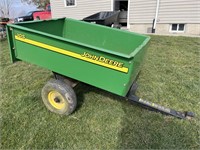 John Deere 10s garden dump trailer