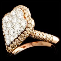 1.91ctw Fancy Color Diamond Ring in 14K Gold
