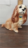 Lady from Lady and the Tramp ceramic bank. 5.5 in