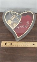 1990 Heart shaped music box. Tested works.  Name