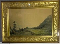 Antique "JW Adronse" Signed Landscape Painting