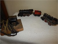 American Flyer Pre War Cast Iron Train Engine etc