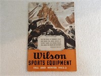 1942-43 Wilson Sports Equipment Catalog