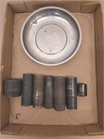 Magnetic parts tray and assorted sockets