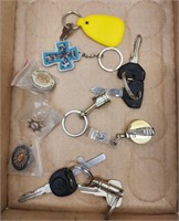 Assorted keys and key chains