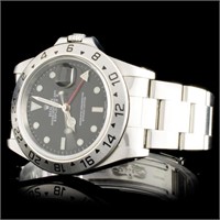 40MM Rolex Explorer II SS Men's Watch