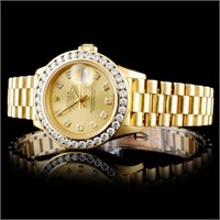 Diamond Ladies Rolex Presidential Watch