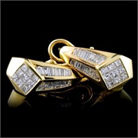 2.32ctw Diamond Earrings in 18K Yellow Gold
