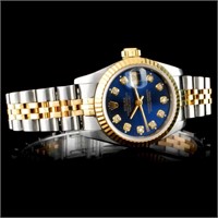 18K & SS Ladies Rolex DateJust Watch