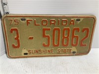 1975 Florida licence plate
