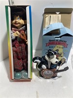 Skunk clock and doll