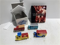 Plastic trucks and Olympic hockey heroes lot