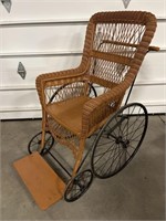 Vintage wicker wheelchair