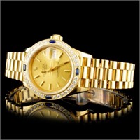 Diamond 18K YG Rolex DateJust 26mm Watch