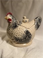 Circa 1940s Morton ceramic chicken cookie jar