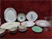 Old dish plate lot.