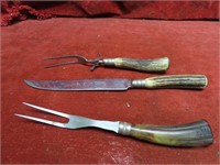 Old Everkeen  carving knife & fork.