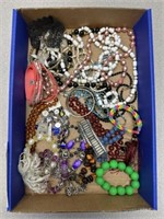 Costume jewelry, mostly necklaces