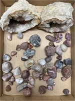Smooth rocks and rock crystals