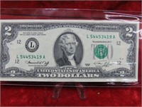 1981 series Bicentennial $2 Banknote San