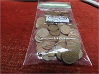 (100)Wheat cents. US coins.