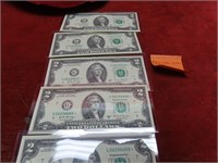 (3)Consecutive $2 Star banknotes 2017A Chicago