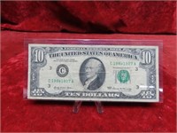 1969 $10 Federal reserved US banknote.