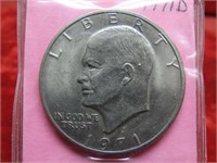 1971 D-Eisenhower $1 Dollar US coin.