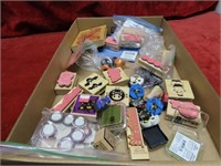 Scrapbooking supplies Rubber stamps.