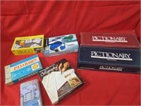 Assorted board game lot.