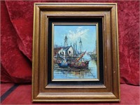 Framed oil Painting artist signed.