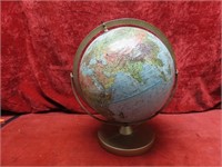 Vintage world globe. 12"