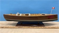 24" Wooden Boat Model