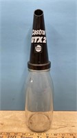 1950's 1 QT Oil Bottle & Plastic Castrol GTX2