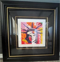 PETER MAX Liberty Head: From The Peter Max Studio