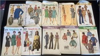 (10) Vintage Simplicity Clothes Sewing Patterns