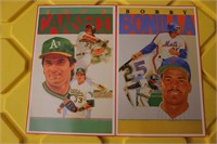 2- 5x7 MLB Sports Cards