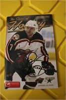Signed 2002 Mn Wild Program Cliff Ronning
