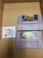 2- Super Nintendo games.