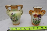 2 Small Vases Made in Slovakia